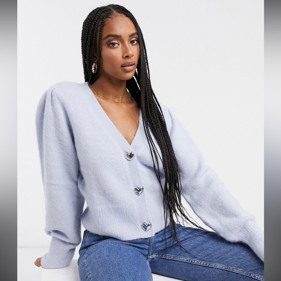 & Other Stories Puff Sleeve Cardigan - Picture 1 of 7